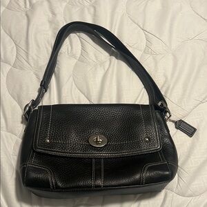Coach Hamilton Black Leather Shoulder Bag